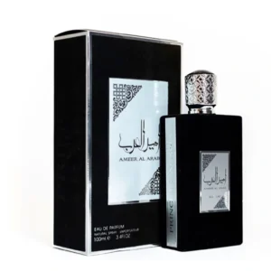 Ameerat Al Arab Asdaf perfume oriental en frasco negro con estuche elegante