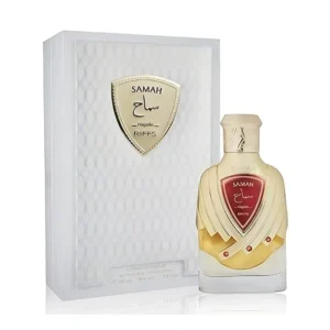 Samah Royale Riiffs perfume oriental con frasco elegante y estuche blanco de lujo